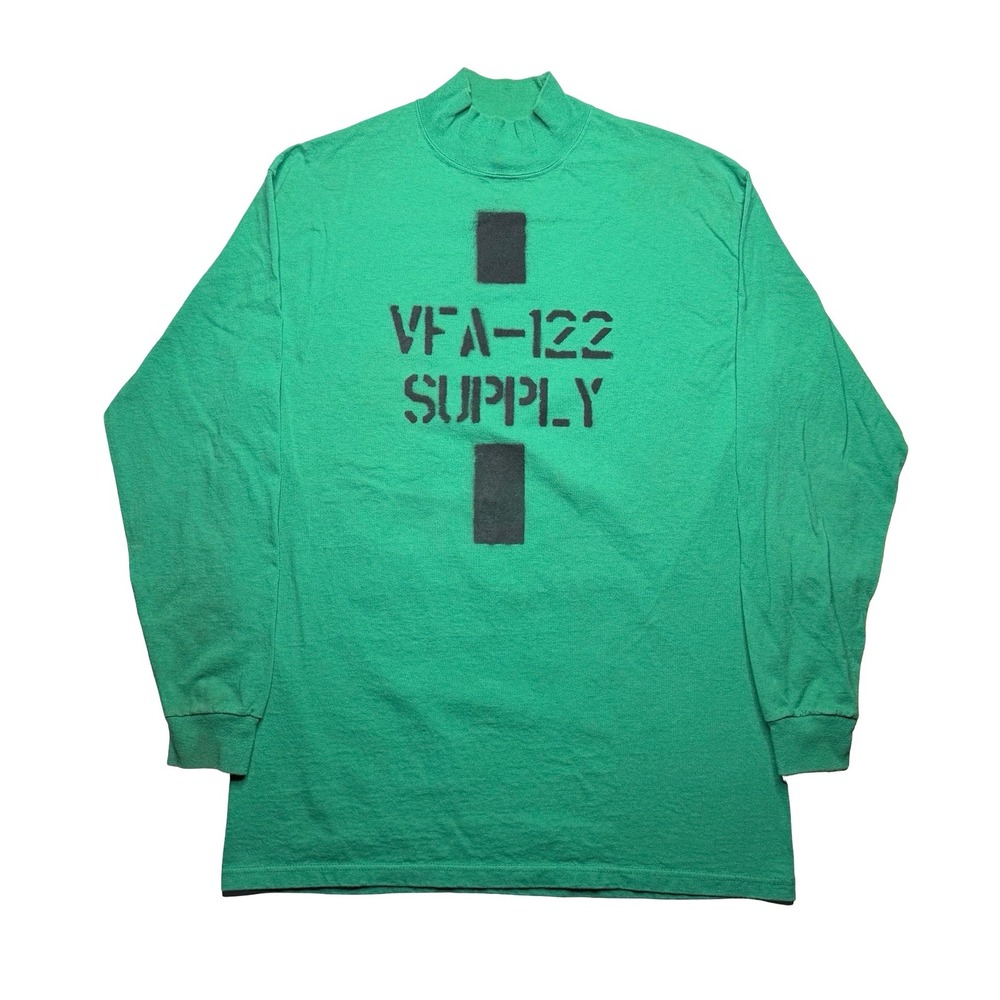 Vintage US Navy VFA-122 Supply mock‎ neck military shirt